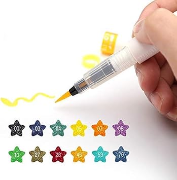 High Quality 12 Colors Art Marker Wink Brush Glitter Markers Brush Pen for Sparkle Shine to Lettering Stamping Project 12 Colors