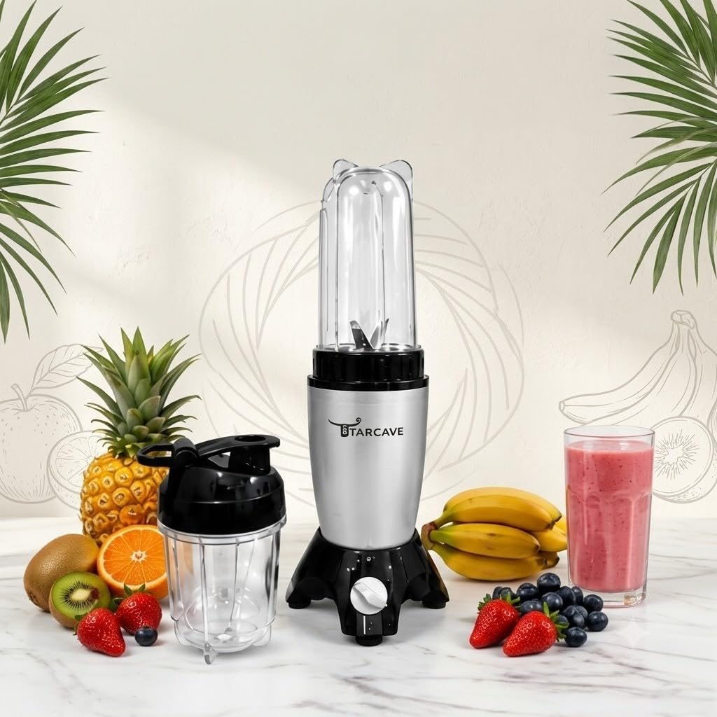 Nutri Blend Pro 500W Mixer Grinder with 2 Multipurpose Jars & Lids | Stainless Steel Blades | Compact Juicer, Smoothie Maker & Grinder for Kitchen-picture-11