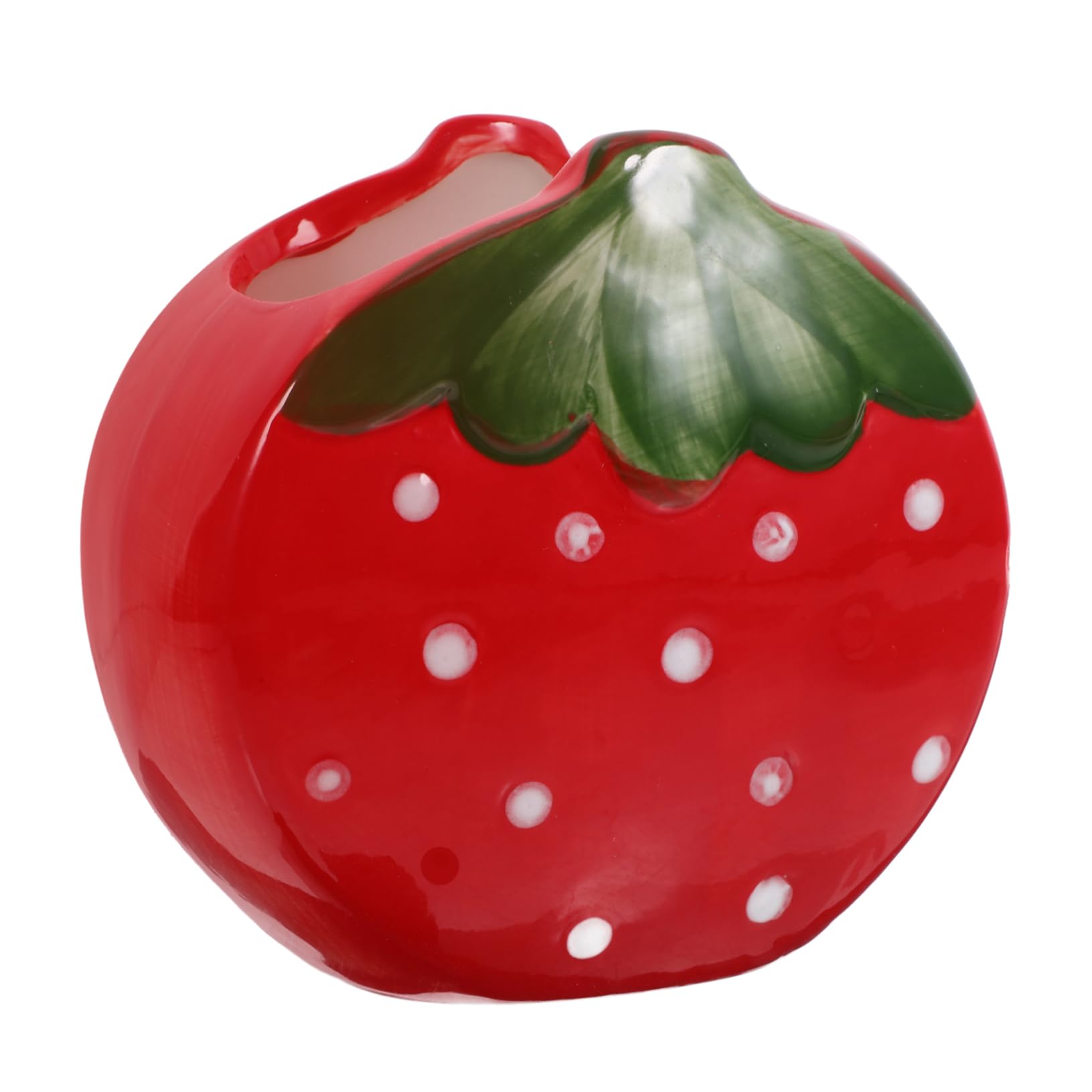 Housoutil 3 Pezzi Portapenne Alla Fragola Simpatici Portapenne Porta Della Penna Da Scrivania Organizzatore Desktop Porta Di Penna Multifunzionale Contenitore Per Penne Rosso Ceramica