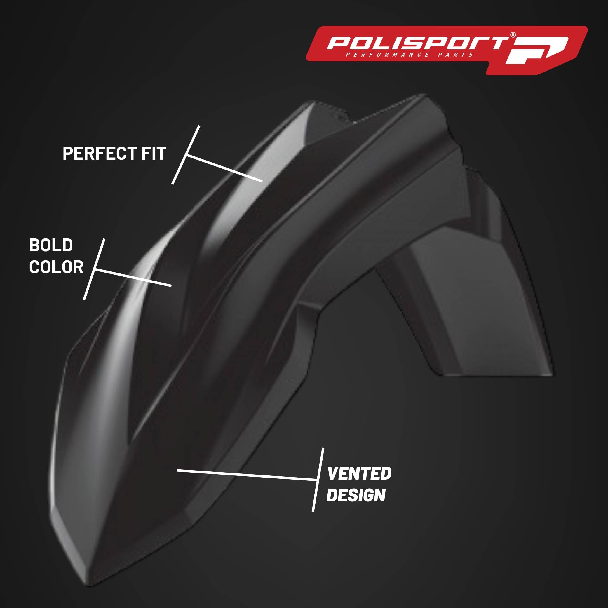 POLISPORT 91596 - Komplettes Plastik Kit für Beta RR X-Pro 2025 mit perfekter Passform, OEM-Qualität und hoher Widerstandsfähigkeit für anspruchsvolles Offroad-Fahren, Schwarz