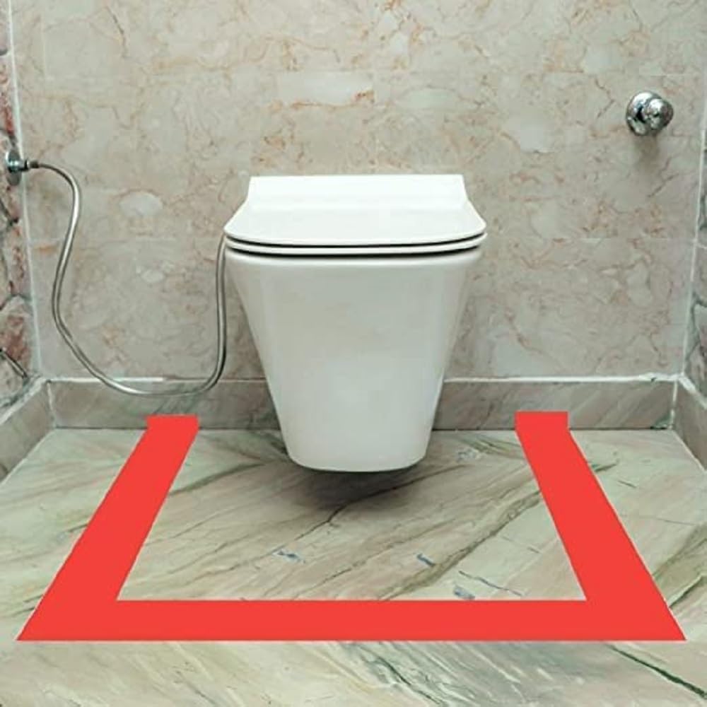 PACK WHIZ Vastu Color Floor Tapes, Vastu Dosh Remedy/Vastu Correction for WC Toilet and Entrance (2Inch Wide, 25 Meter Length Approx) Red, Yellow, Green, Blue and White-Set of 5 3