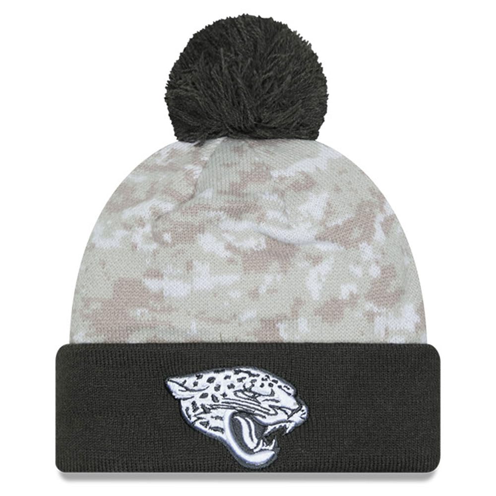 New Era Men's NFL 2024 Salute to Service Digital Cuffed Knit Hat with Pom