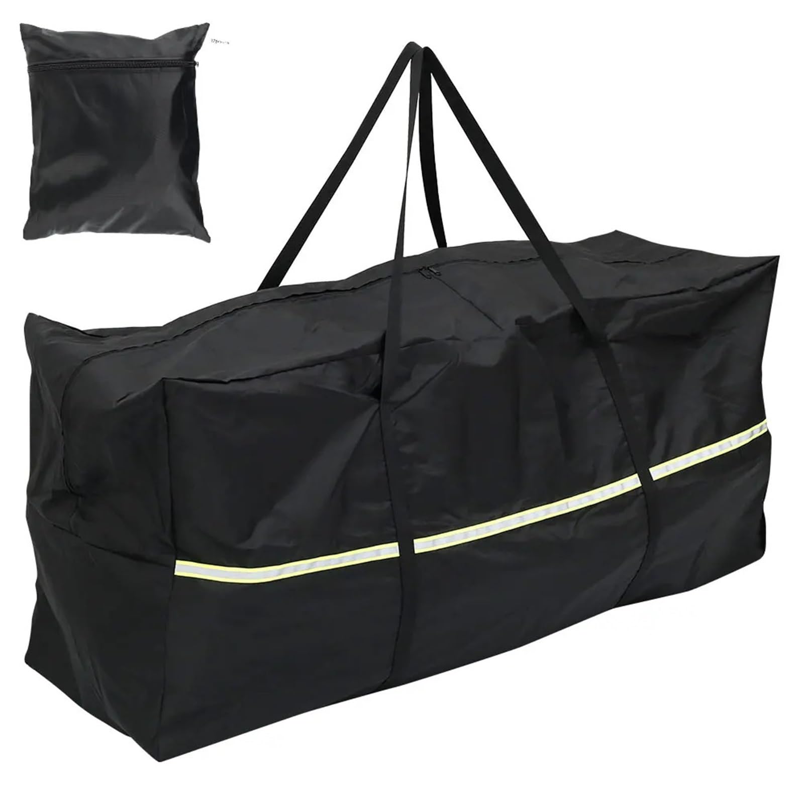 Aufbewahrungshülle für Gartenkissen 1/2/3Pcs Gartenmöbel Kissen Aufbewahrungstasche Wasserdicht Rip Proof Oxford Stoff Große Kapazität Organizer(L-173x76x51cm,2Pcs)