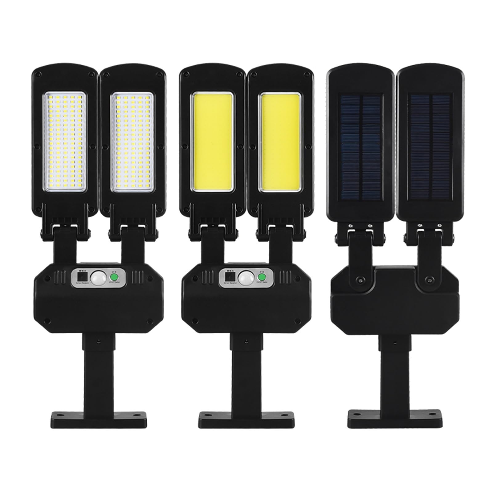 Lampy Solarne ZewnęTrzne, Solar Street Light Zewnętrzna lampa ścienna z 3 trybami Wodoodporny czujnik ruchu PIR Oświetlenie bezpieczeństwa do ogrodu Patio Garaż werandy Bardzo Szeroki KąT śWiecenia(11