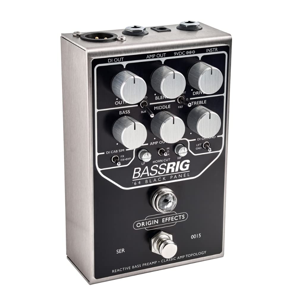 Amazon.com: Origin Effects BassRig '64 Black Panel Bass Preamp