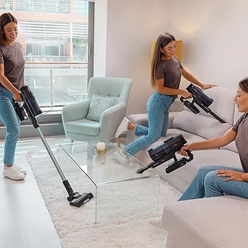 Cecotec Aspirador Escoba sin Cable Conga Rockstar 1500 Ray Pure. 215 W, 12 kPa, Autonomía 45 min, 3 en 1, Cepillo Mixto, Accesorios, 2 Programas, Ciclón Paralelo, Depósito 500 ml4