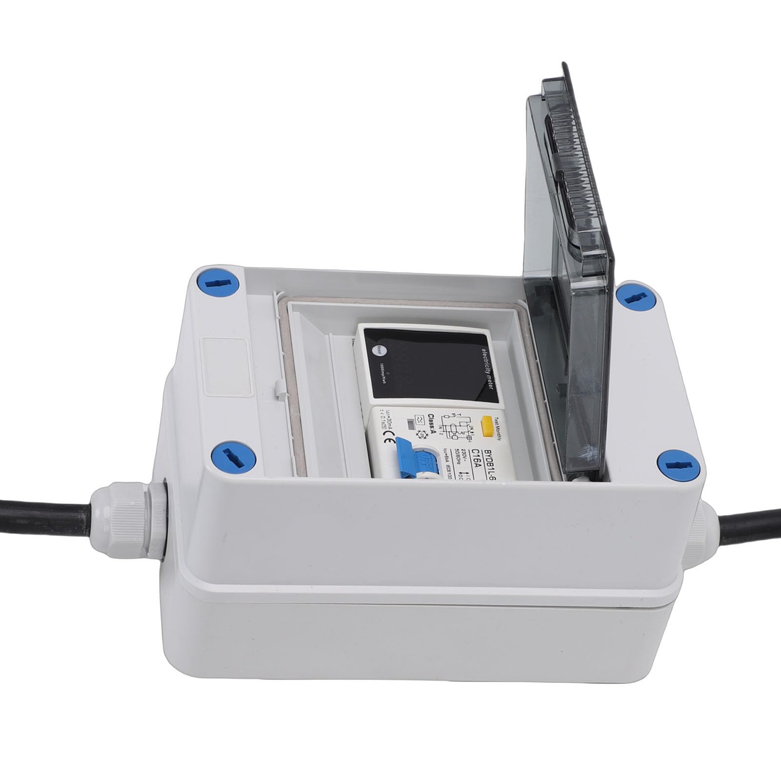 Misuratore di potenza Digitale per la Potenza in Tempo Reale in Design impermeabile IP67, Inseguitore di Energia Esterna per Casa RV