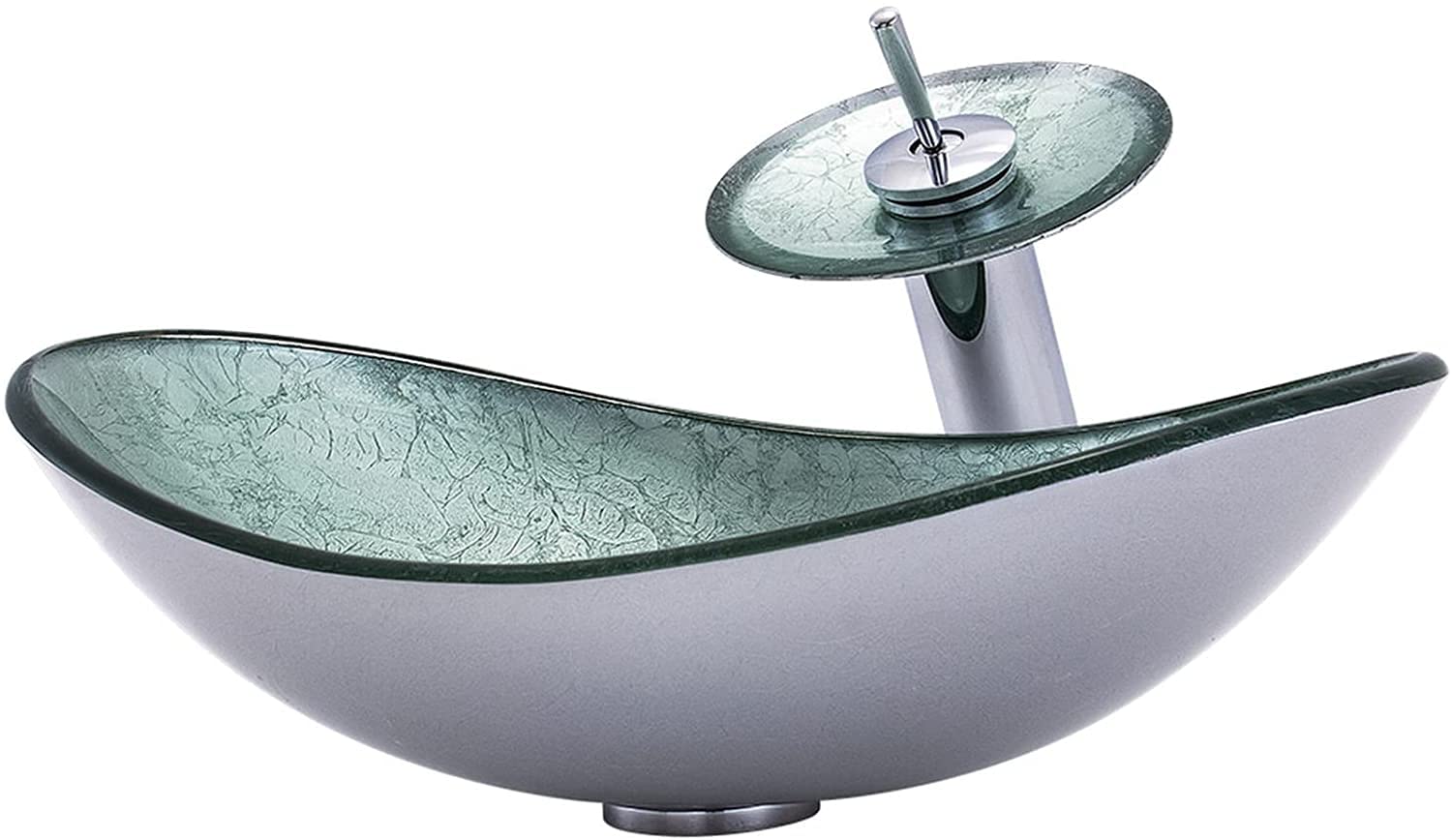 Évier de salle de bain en verre trempé pour sublimer votre comptoir d'hôtel