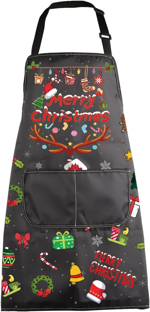 Womens Apron Ragged Rose Christmas Apron Cotton For Cooking