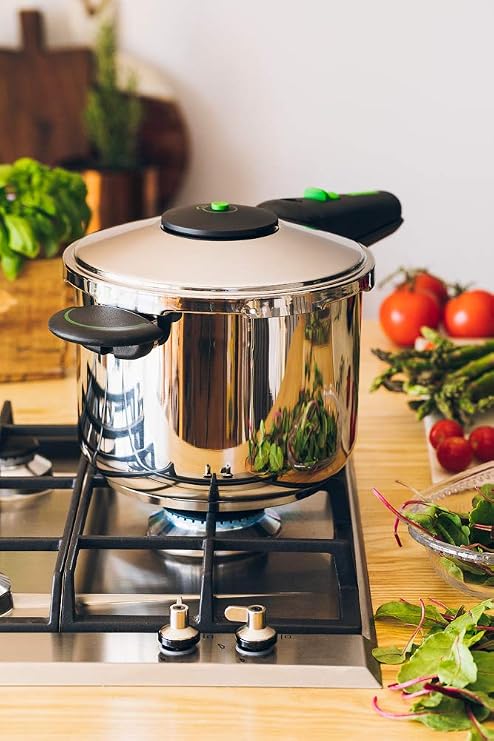 Monix Presto Pressure Cooker, 6 Litres, Stainless Steel, Suitable for All Hob Types Including Induction [Energy Class A]