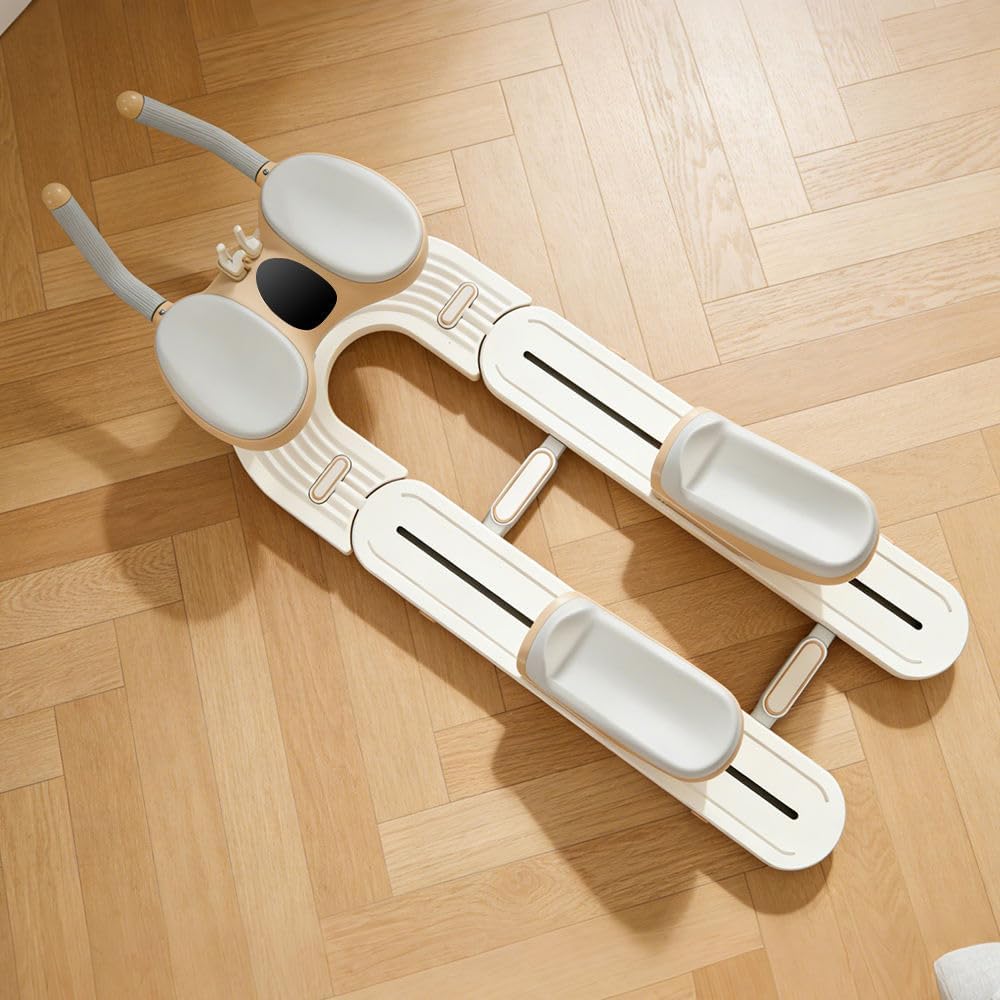 Sams E shop Spinal Decompression Stretching Bench, Foldable, 8.4 kg, ABS, White, 1240x455x320 mm, 100 kg Capacity