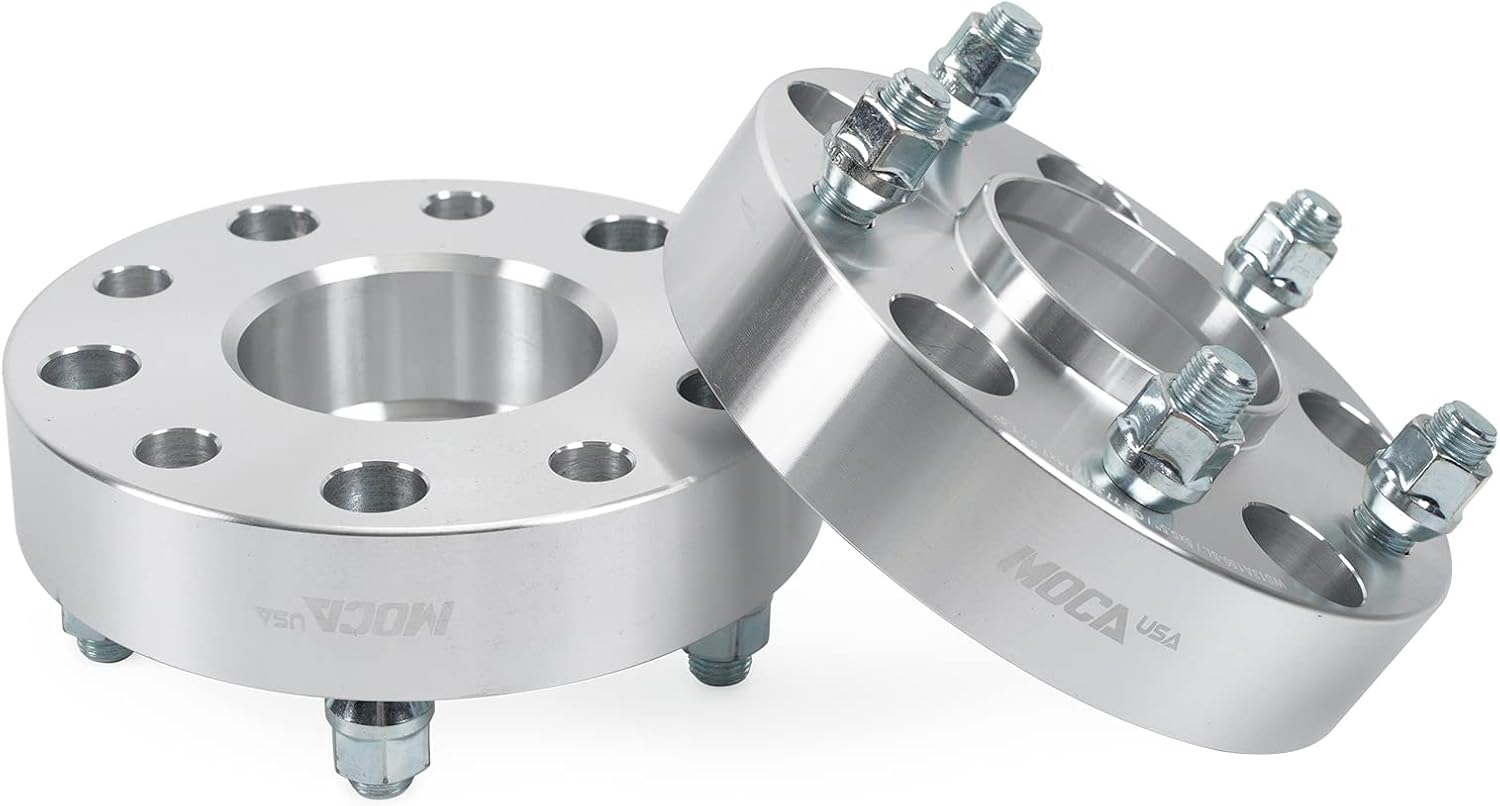MOCA 4PCS 1.5" Wheel Spacers 5x5.5 to 5x5.5 Bolt Pattern 77.8mm Hub Bore M14x1.5 Bolt fit 2012, 2013, 2014, 2015, 2016, 2017, 2018 for Ram 1500