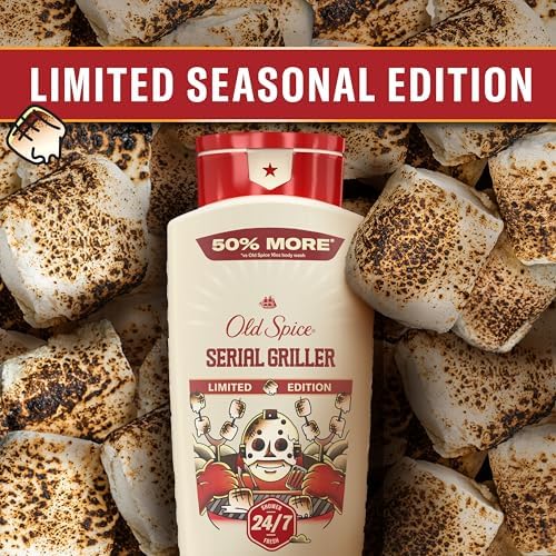 Old Spice Men's Body Wash, Serial Griller, Long Lasting, Cleanse & Refresh, Scent of Charred Marshmallow, 709 mL — view 6
