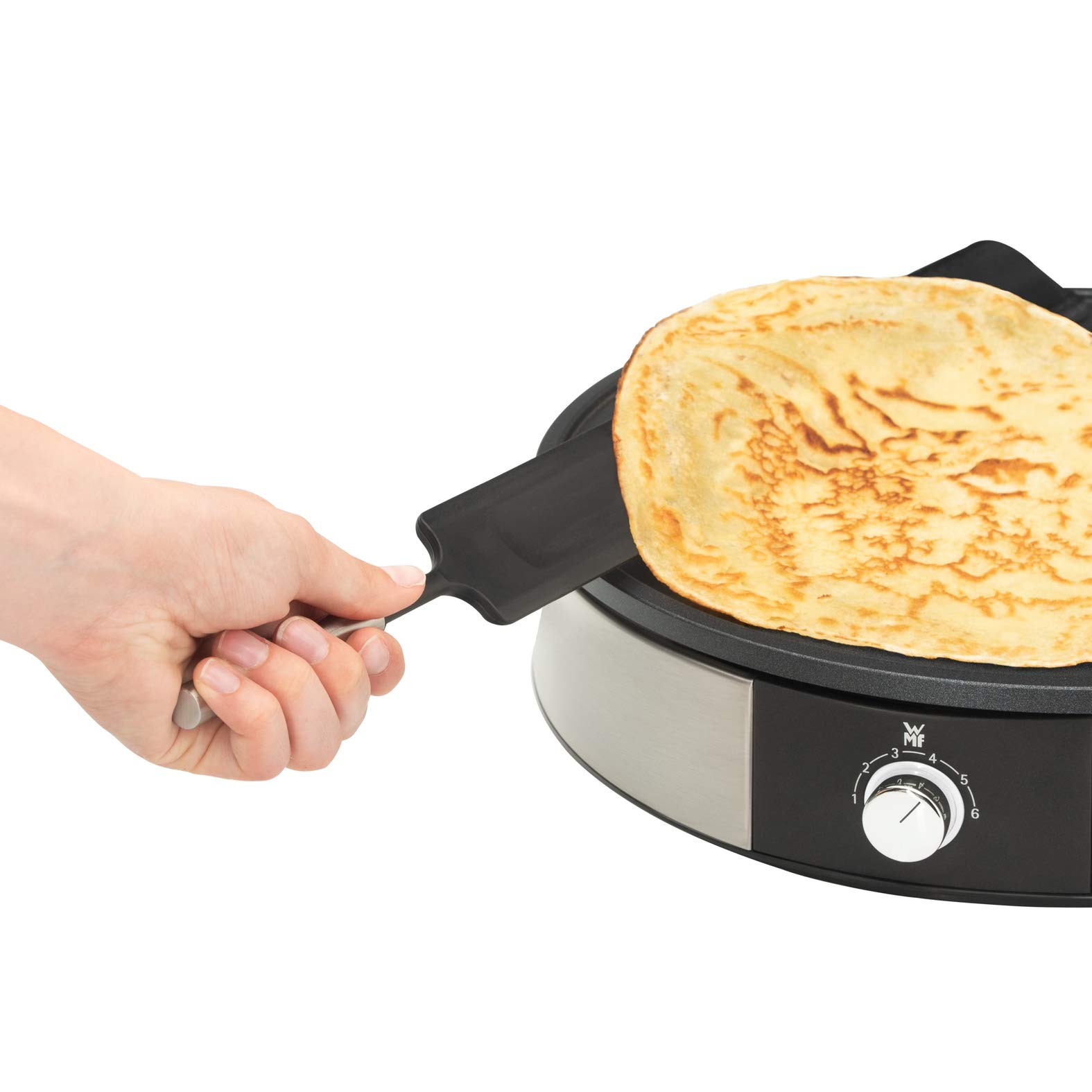 WMF Lono Crepes Maker Creperie mit Wender und Teigverteiler, 1600 W, Ø 33 cm & Lono Sandwich Maker, Sandwichtoaster, für 2 Standard- oder XXL-Toasts, 2-stufige Höhenanpassung für mehr Füllung