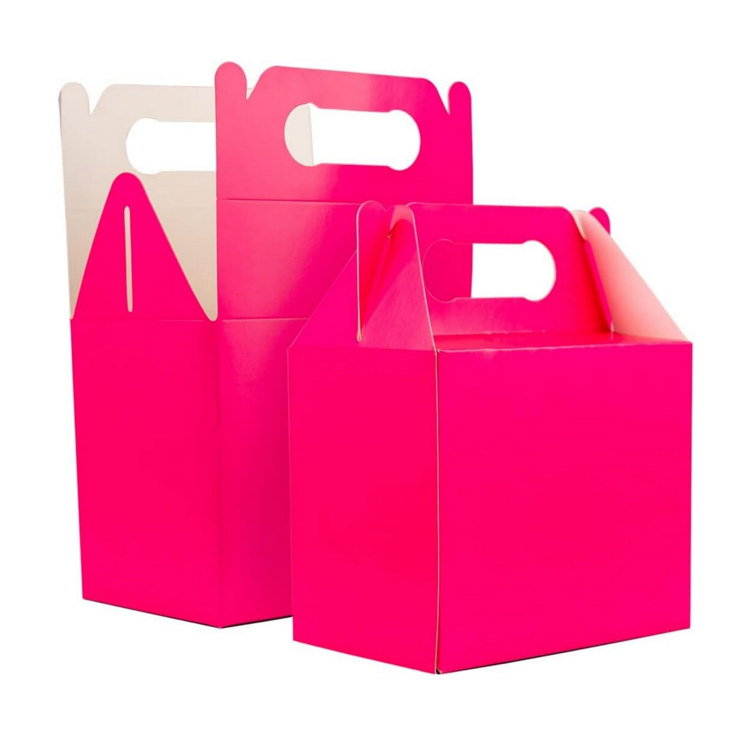 Shatchi - Cardboard Lunch Box - Hot Pink - 20 Pcs