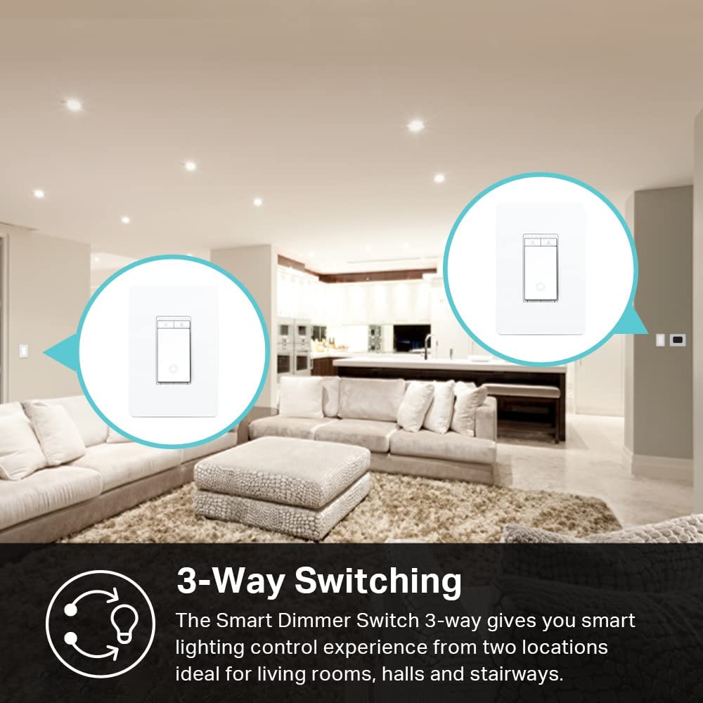 Kasa Smart 3 Way Dimmer Switch KIT, Dimmable Light Martinique Kasa Smart 3 Way Dimmer Switch KIT, Dimmable Light Martinique