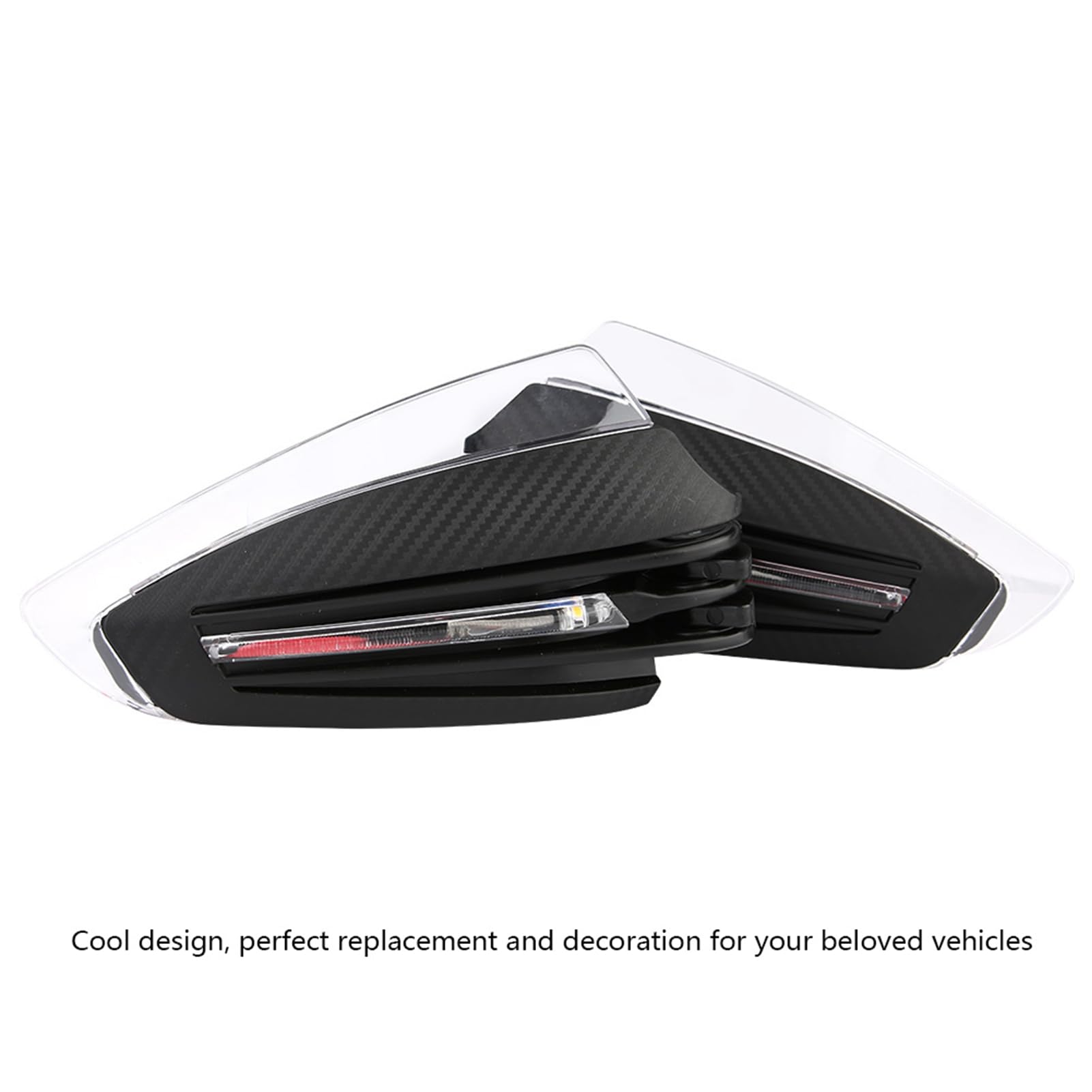 Generic Paramani Universali per Moto da 7/8 "Segnale di Svolta a LED Adatto per Protezione DRL Fornisce una Migliore visibilità per i Motociclisti