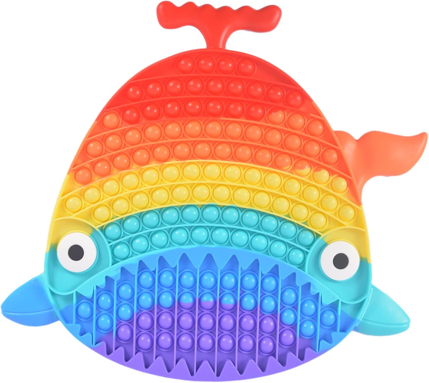 Large Rainbow Shark Whale Pop Bubble Fidget Toy Italy Ubuy