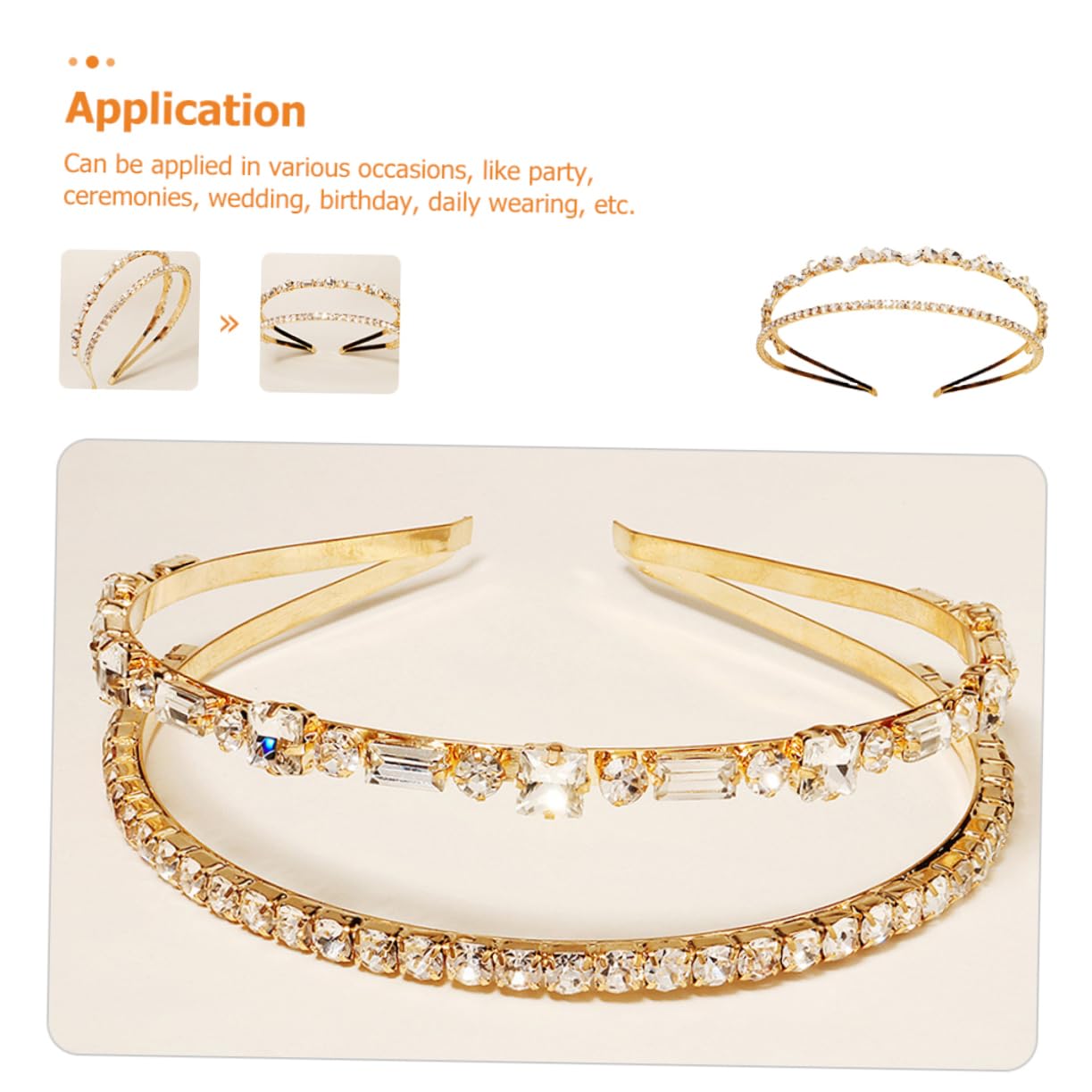 Healeved 5pezzi Cerchietto Accessorio Nuziale Per Cerimonie e Colori Matrimoni e Speciali