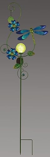 Miniatura 3 de Sunset Vista Designs 93740 Collection - Estaca solar para jardín, libélula, altura de 48 pulgadas
