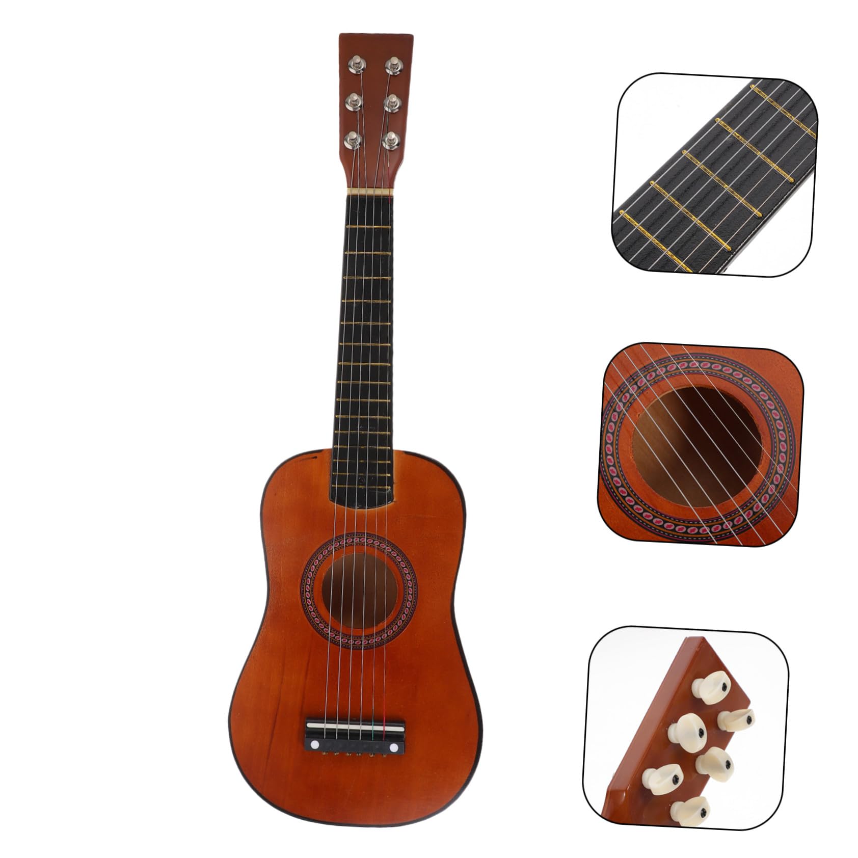Guitarra de Madera Coffee 23 Pulgadas para Niños Principiantes