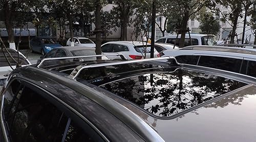 Miniatura 10 de FTAPACCE Barra transversal de 2 piezas para Maxus D90 LDV D90 2017-2024, portaequipajes elevado, portaequipajes de aluminio, bloqueable (plata mate)