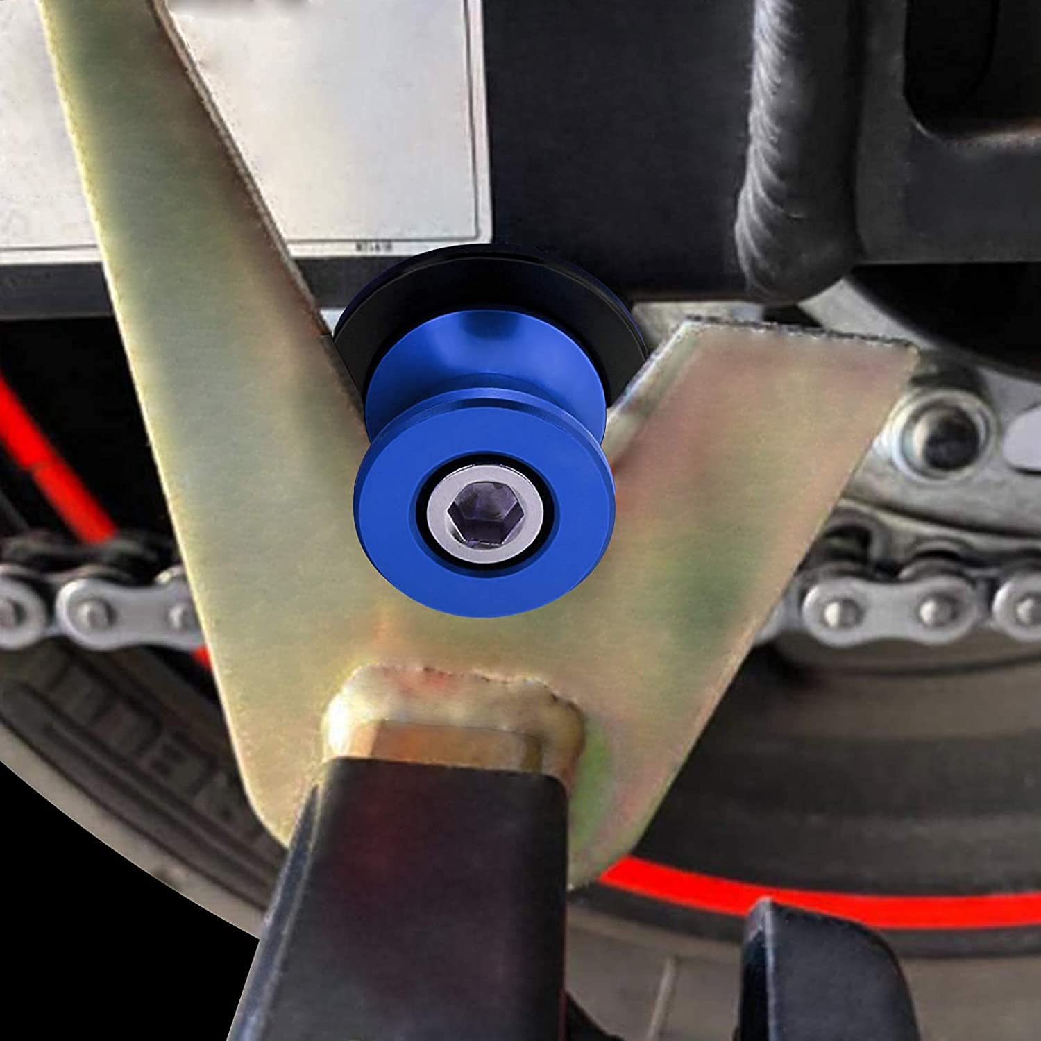 Nottolini M8 Forcellone Moto - 2 Pezzi Neri Per Kawasaki, BMW, Honda, Suzuki