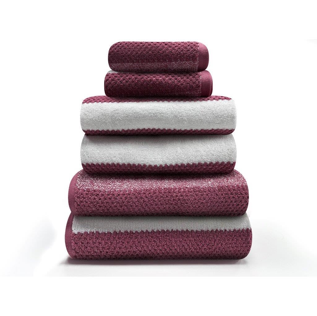 Gc Gaveno Cavailia Stripe Bath Sheets 90X140 Towels Pink Set Of 2 Fast Drying & Water Absorbent Hotel Quality Cotton Towels Set from B&Q