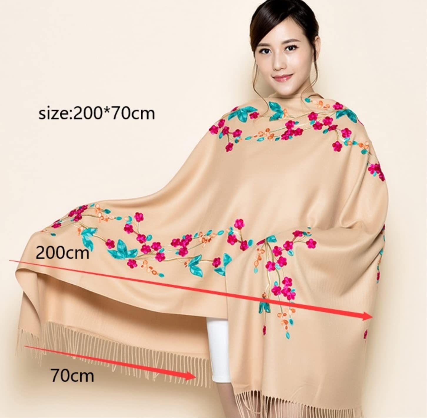 Foulard Donna Sciarpe Da Donna Ricamate Sciarpe Invernali Da Donna Scialli E Stole Sciarpa Unisex