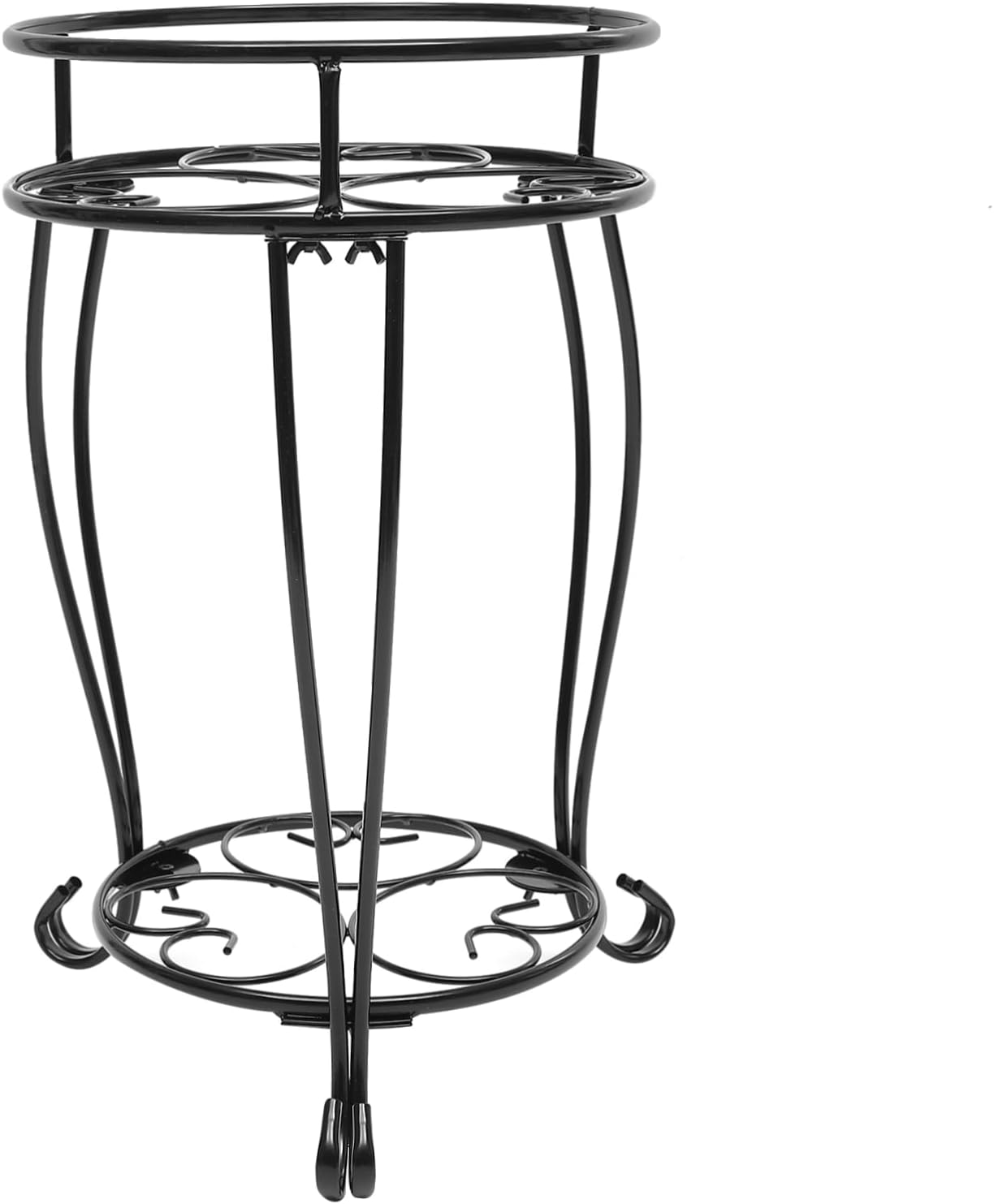 YARNOW Display Metal Flower Pot Stand Plant Stand for Indoor and Outdoor Use for Patios Balconies and Gardens Accommodates Multiple Plants