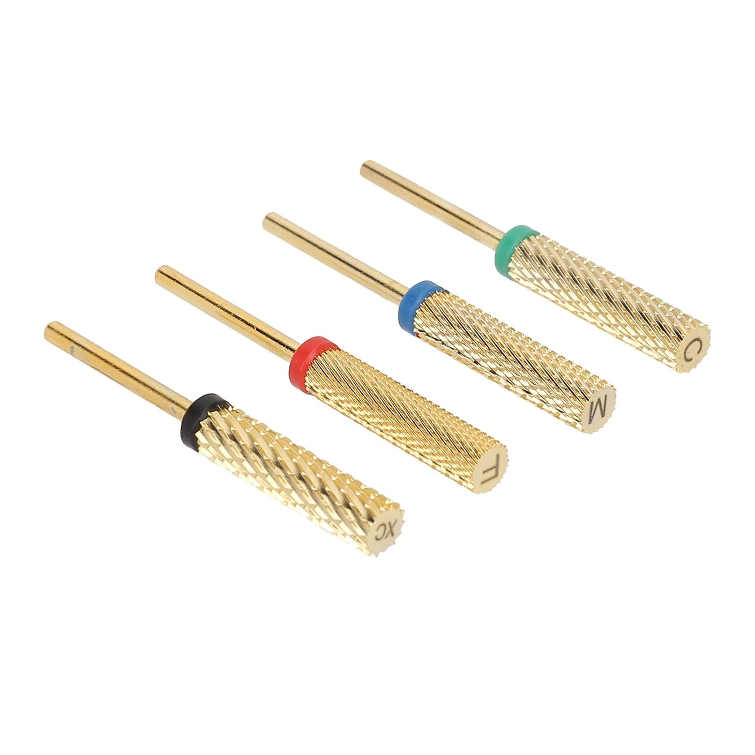 4pcs Stainless Steel Nail Drill Bits Set, Electric Manicure Grinding Head Accessories with Storage Case for Gel Nail Removal and Shaping, Compatible with Most Nail Drills