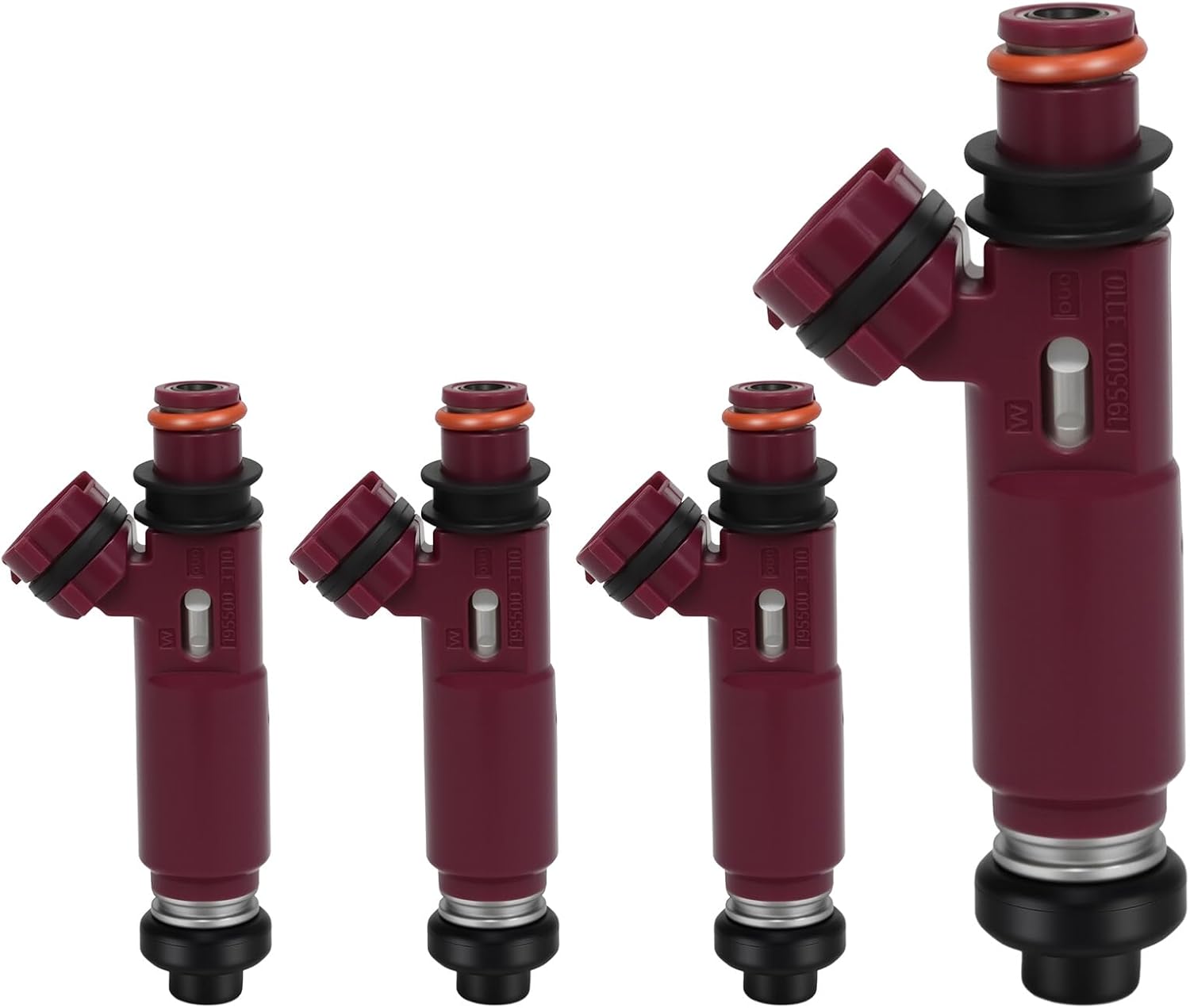 1999-2001 4Pcs Fuel Injectors Compatible for Mazda Miata 10th Anniversary/Base/LS/SE Convertible 1999 2000 2001 1.8L Replace 195500-3310 BP4W-13-250