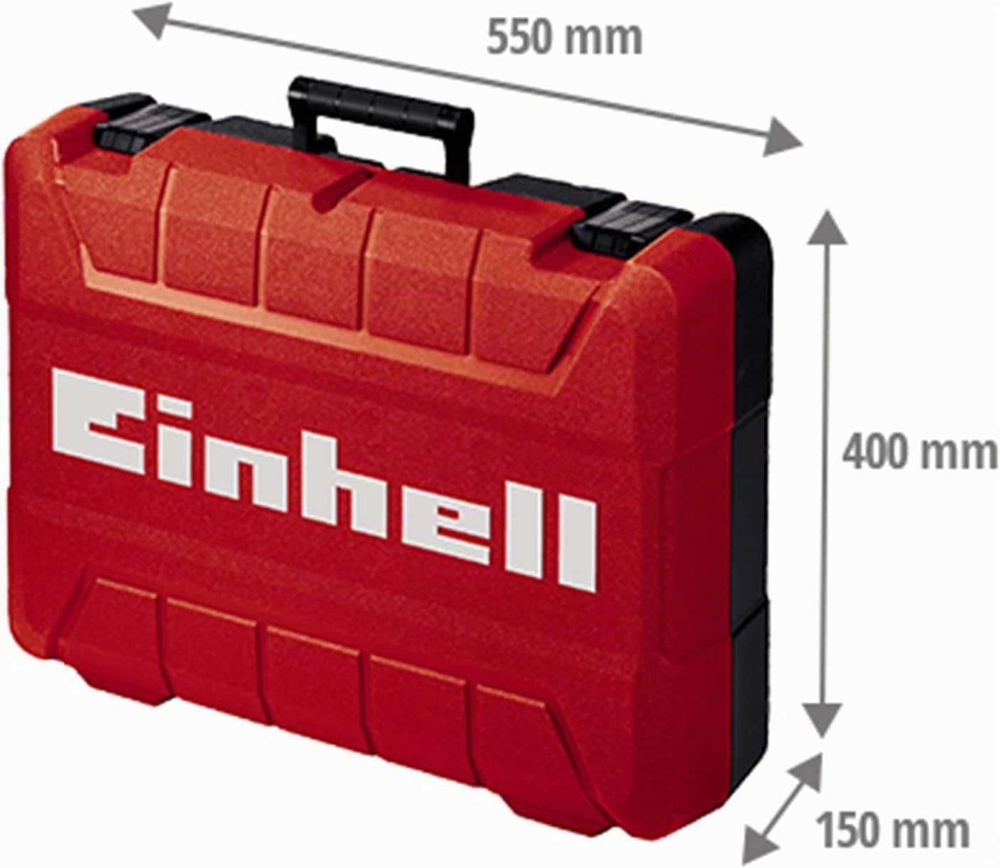Originale Einhell E-Box M55/40 Valigetta (dimensioni 550x400x150 mm, a prova di schizzi d'acqua, portata max. di 30 kg)