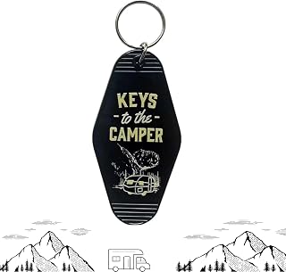 Camper Keychain, 2Pack Keys to The Camper Keychain, Camping Accessories Gift for Women Men