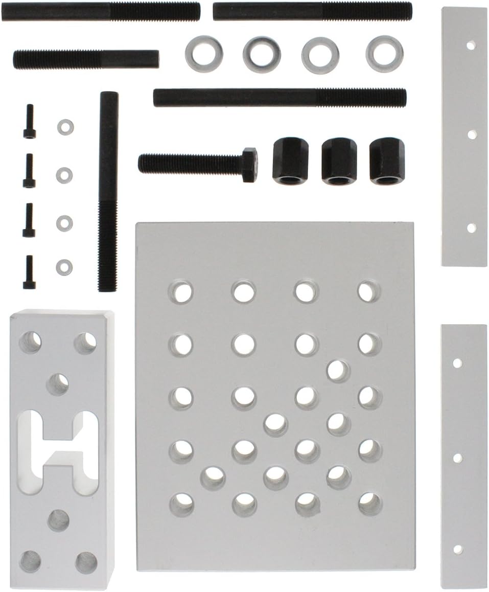 ABN Universal Drill Press Support Block Plate Tool Set Kit, 30 Ton – Bearing and Bushing Repair Removal Installation