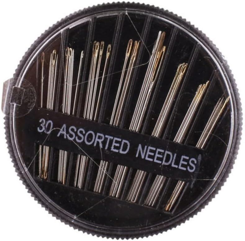 Stainless Steel Reusable Black 30pcs Sewing Needles for Clothing