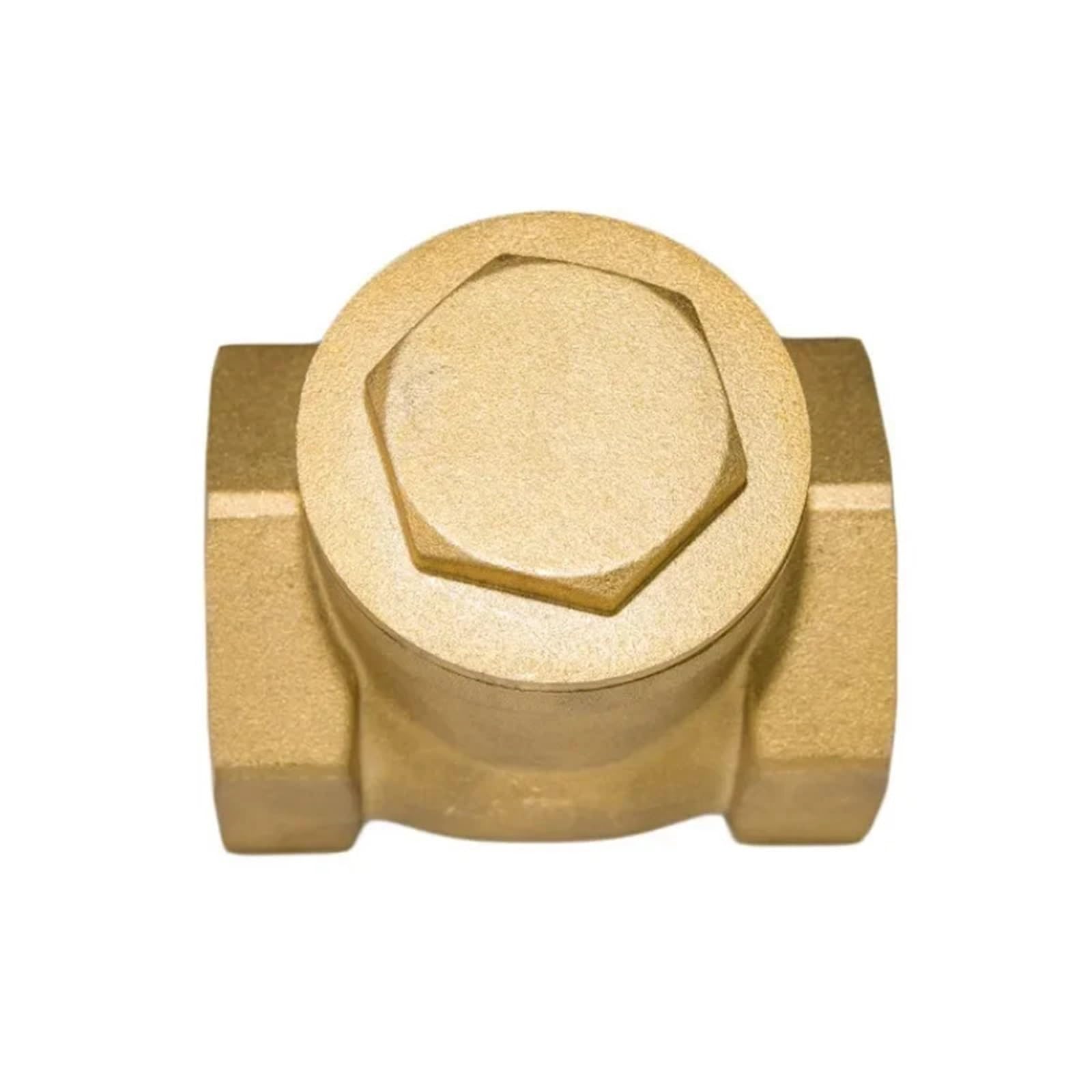Válvula de retención oscilante de latón con rosca hembra de 1/2", 3/4", 1", 1-1/4", 1-1/2", válvula antirretorno unidireccional, 1 unidad(2)