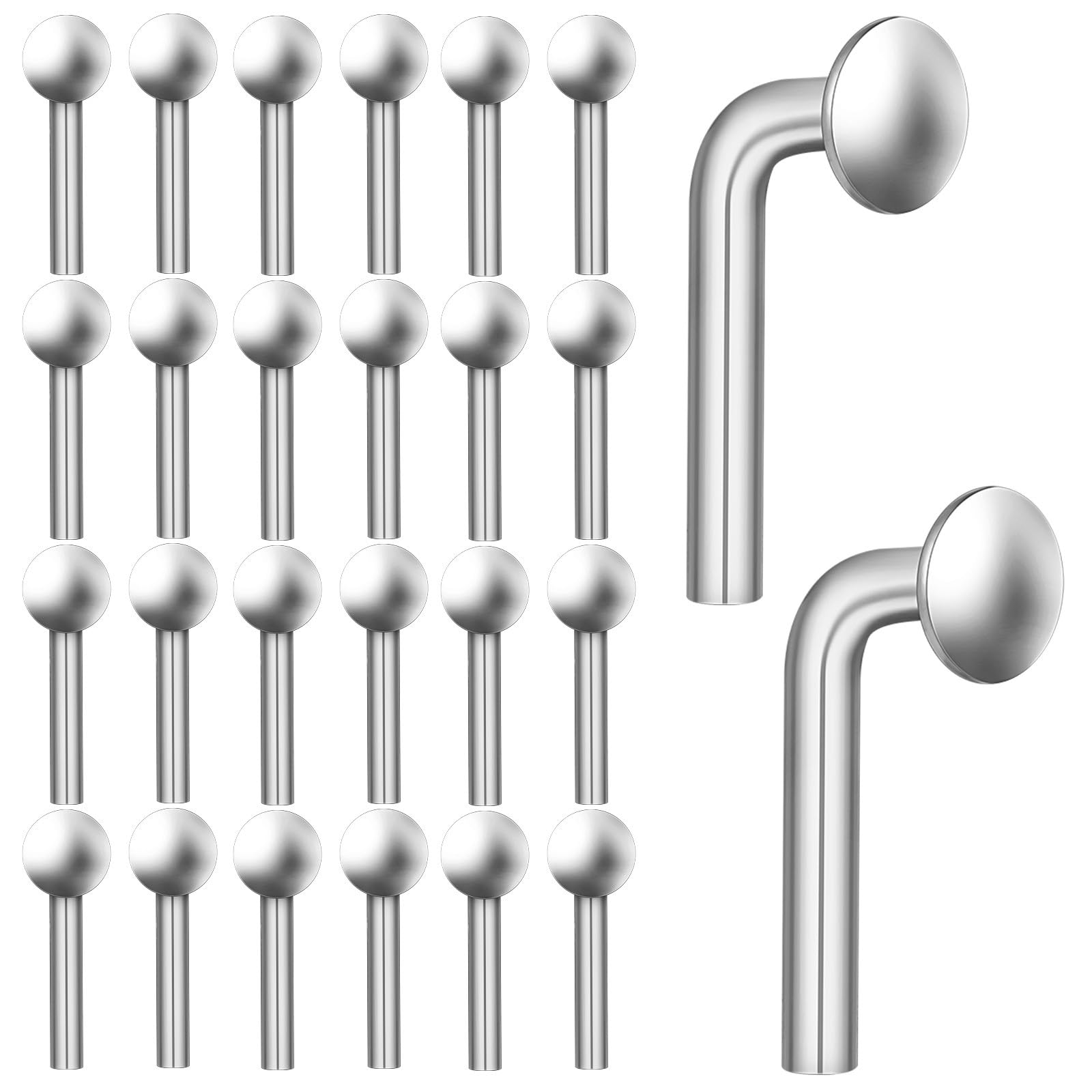 Goupilles galvanisées M5 de 5mm Didiseaon pour sécuriser les rayonnages d'entrepôt x100
