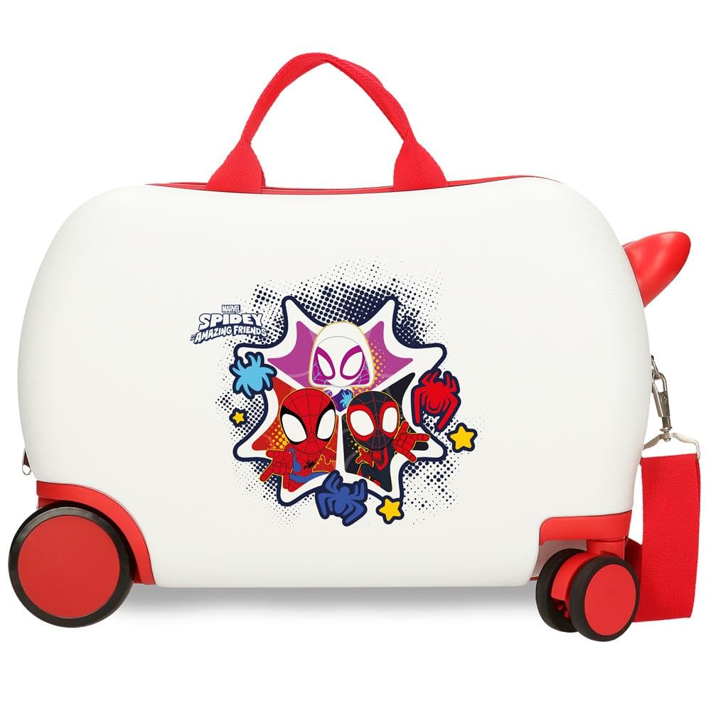Joumma Marvel Team Spidey Maleta Infantil Blanco 45x31x20 cms Rígido 1,​8 kgs Cierre de combinación Lateral ABS 1,​8 kgs 27,​9L Equipaje de Mano