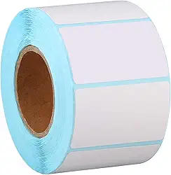 Adesivo autoadesivo AIEX 800 peças em branco, retangular, endereço, endereço, etiqueta térmica, marcador de anotações para impressora jato de tinta de escritório, cozinha, 5 x 3 cm