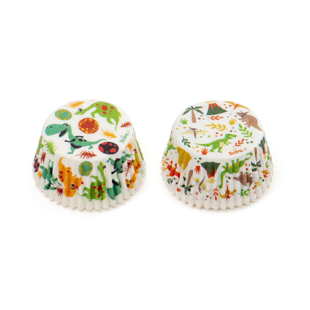 0339830 Decorative Paper Moulds DINOSAURIER 50 x 32 mm Pack of 36