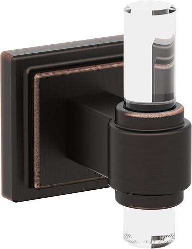 Vista 247 de Amerock BH36062CG10 - Toallero de mano Glacio de 5-7/16 pulgadas de longitud para pared de baño y cocina pequeña, accesorios de baño Transparente