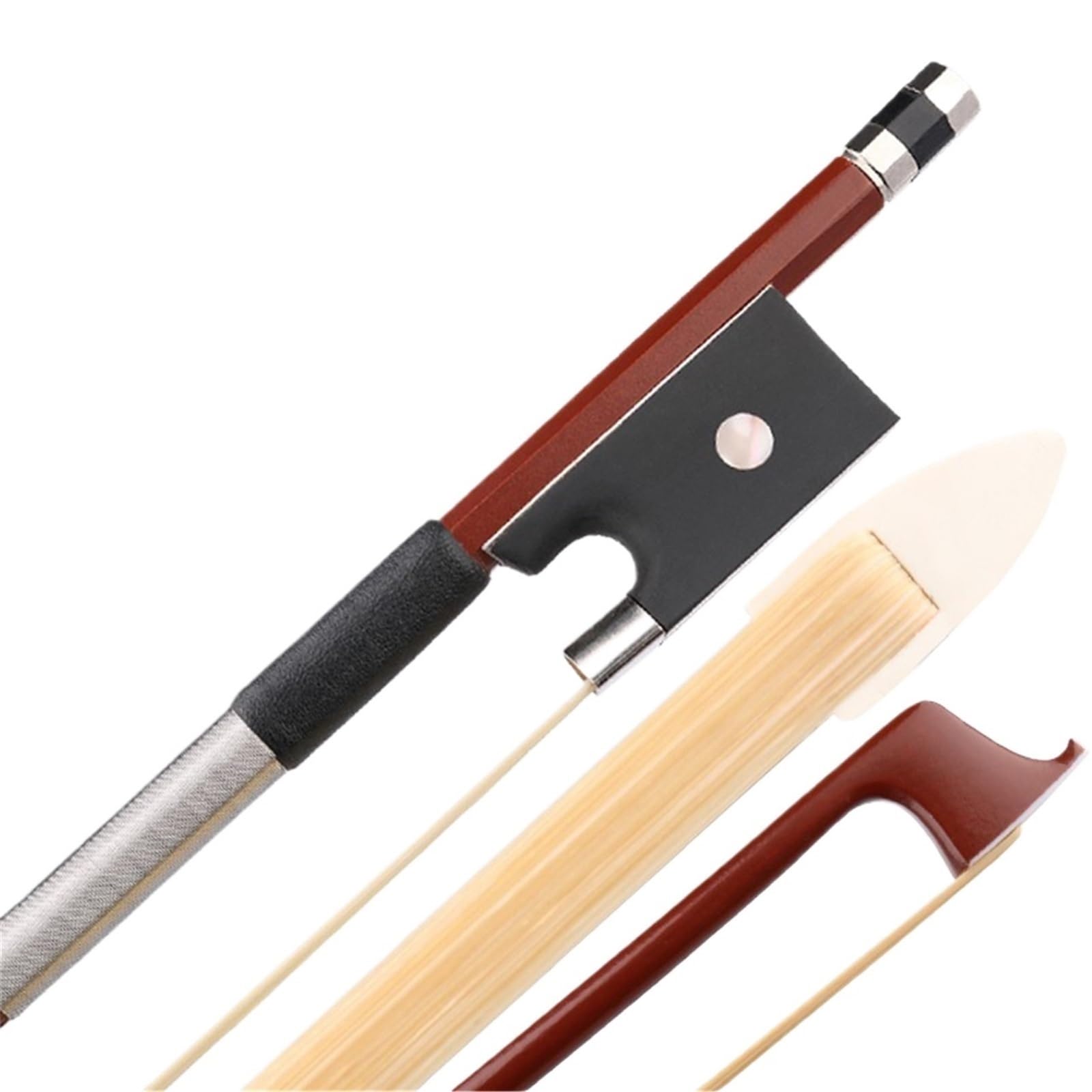Arco Per Violino Archetto Per Violino In Legno Di Sandalo Mogano Fibra Di Carbonio Accessori Per Strumenti Musicali Ottagonali 1/4(Style 1 3/4)