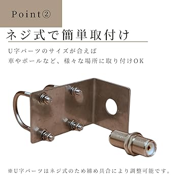 Amazon.co.jp: [GNAcs]L時金具 中継コネクタ アンテナ