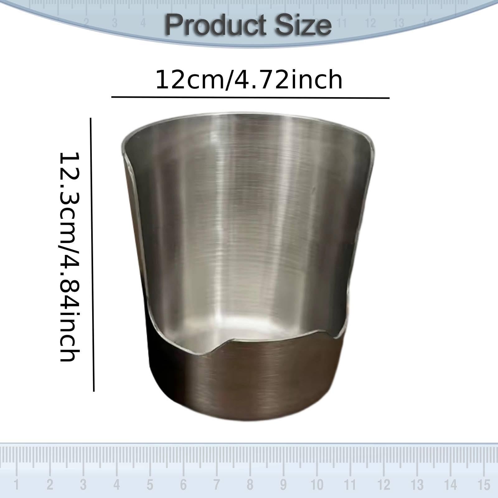 Soporte de Tapa y Cuchara de Acero Inoxidable Reposacucharas Soporte para Utensilios de Encimera Organizador Multifuncional Base Estable con, 9 Cm