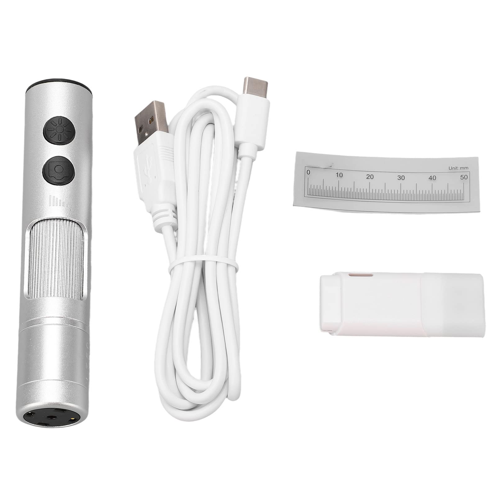 Digitales Mikroskop, 12 MP, USB-Mikroskop mit ABS-Gehäuse aus Aluminiumlegierung, Auflösung 3840 X 3104, 4 LED-Leuchten, Großer Arbeitsabstand, Zoom für Chip-Identifizierung, CNC-Arbeitsplätze
