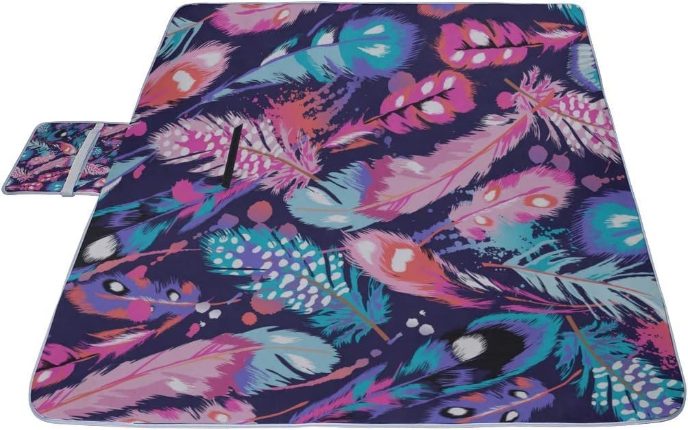 レジャーシート フェザー ピクニック 折りたたみ 撥水 アウトドア クッション マット コンパクト 花見 運動会 キャンプ 遠足 花