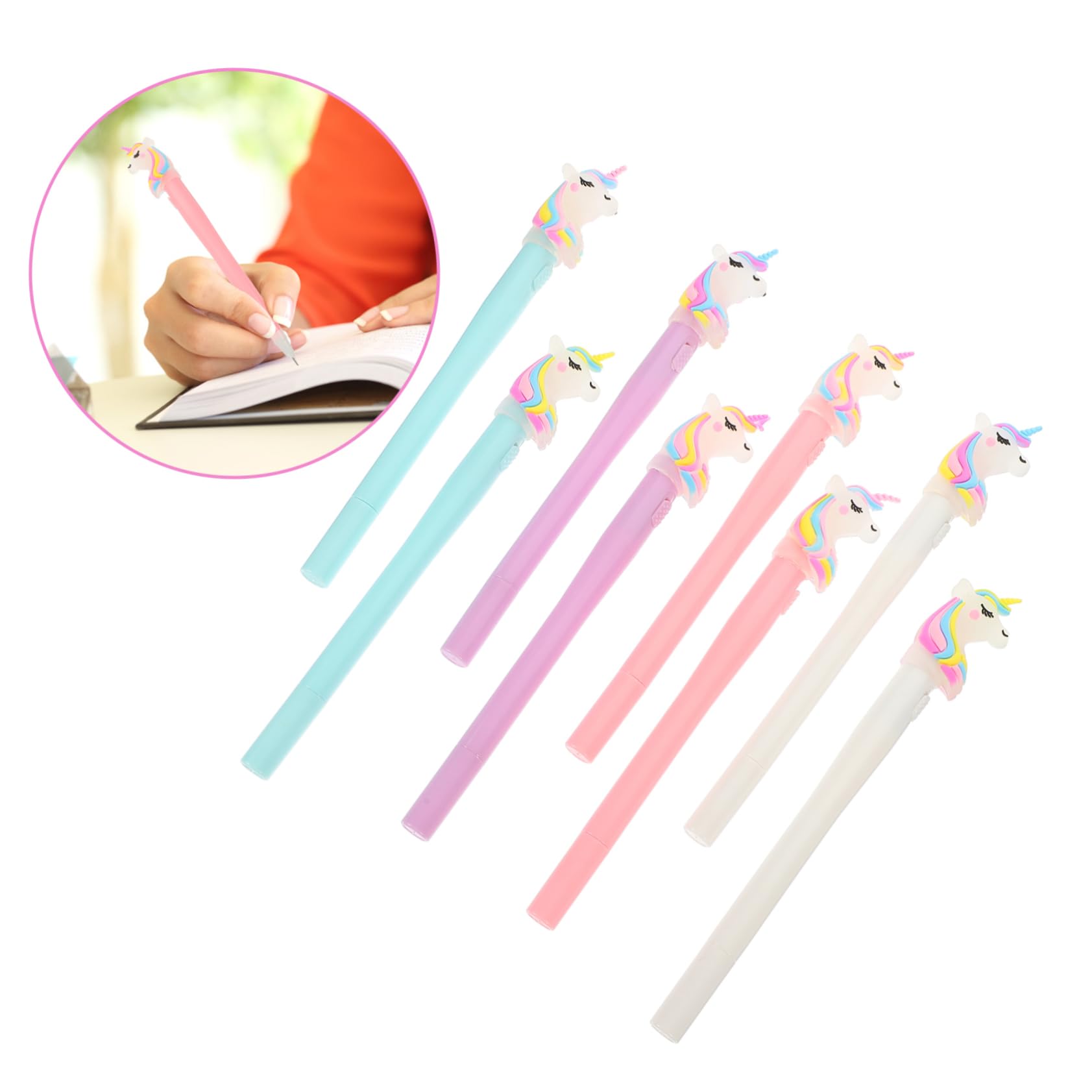 Amazon | Toyvian 6個 ユニコーンペンバルク ユニコーンインクペン 