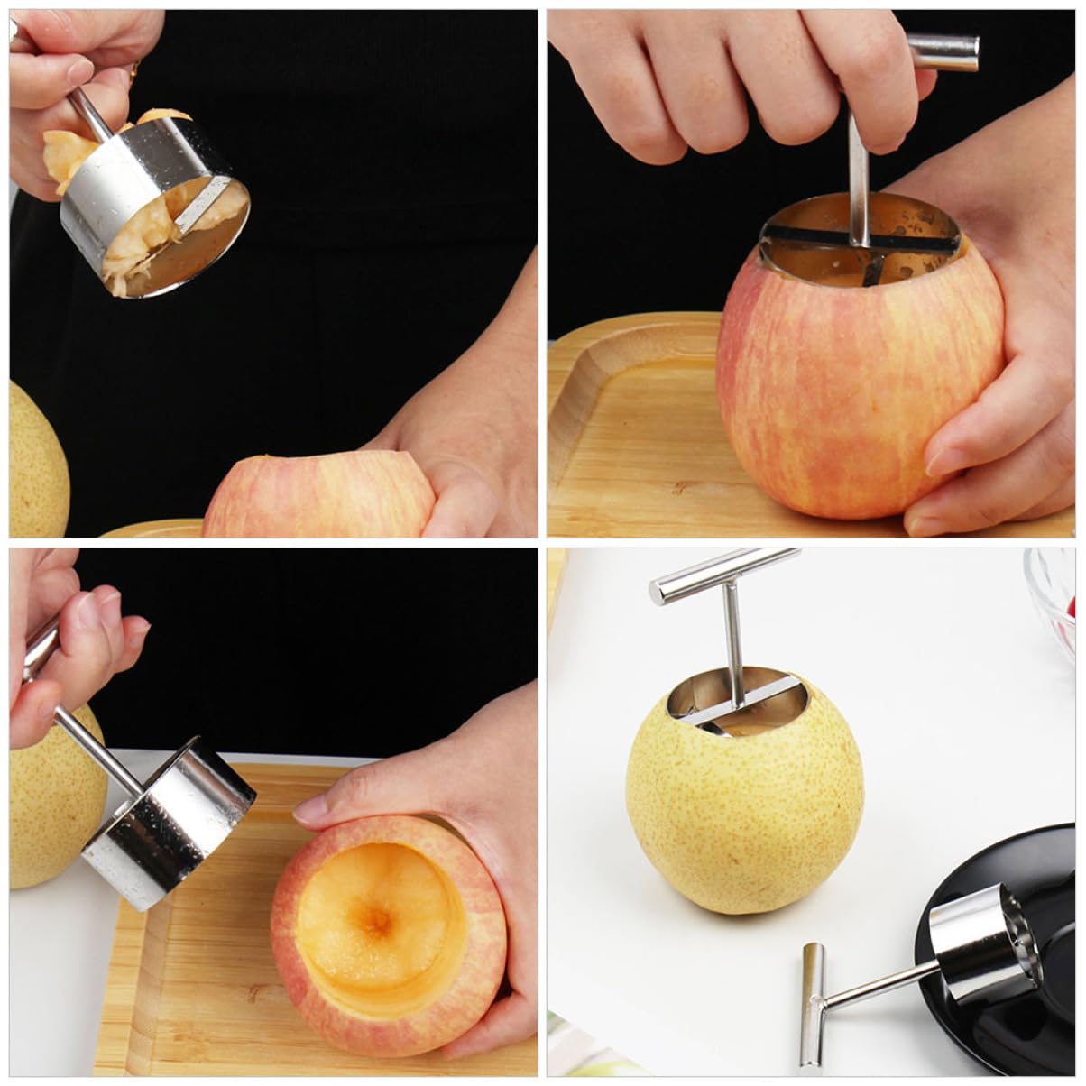 Ciieeo 3 Sätze Apfelentkerner Entkernte Oliven Tragbarer Birnenkernentferner Avacardo Pitter-werkzeug Obst Gemüse Multifunktionaler Obstlochgräber Silver Rostfreier Stahl 2 Stück * 3