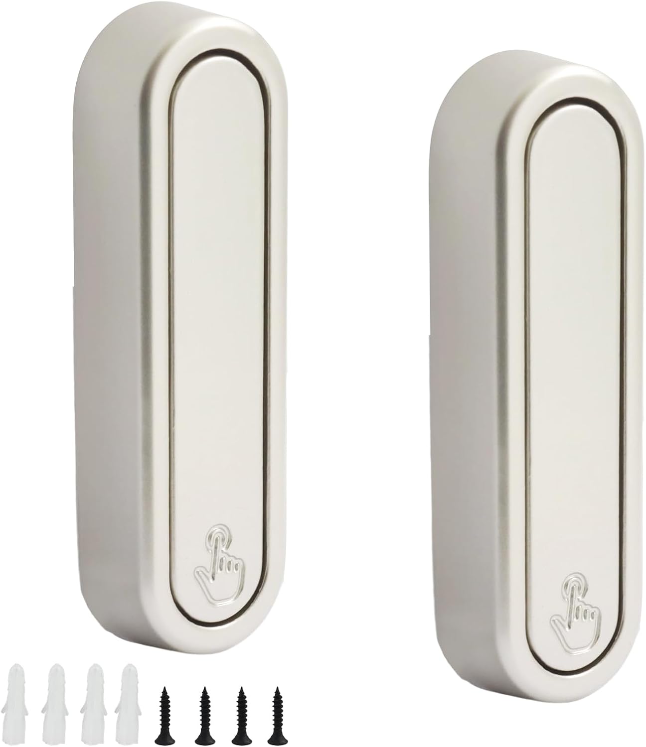 Folding Coat Hooks, Silver, 2 Pack, Zinc Alloy